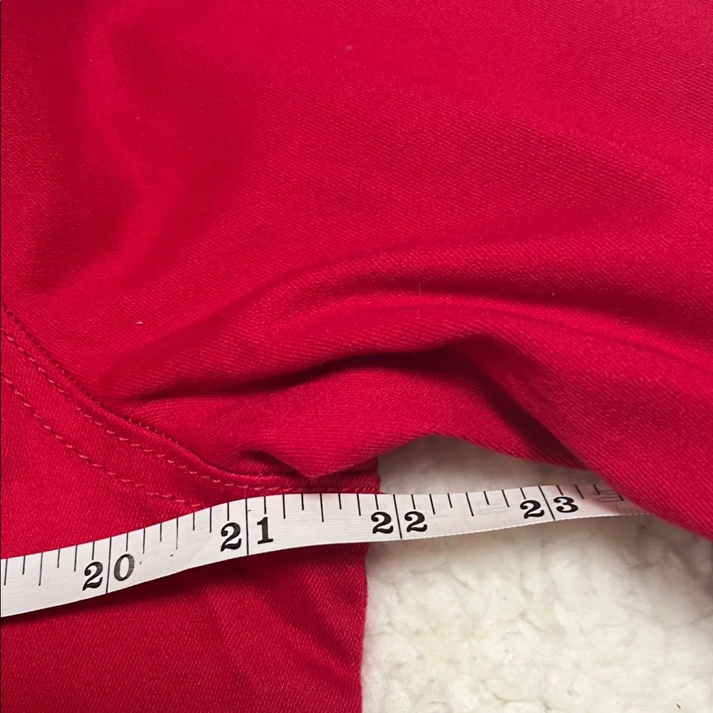 NWOT Style and Company Vibrant Red Denim/Twill Jacket XL - Picture 9 of 10